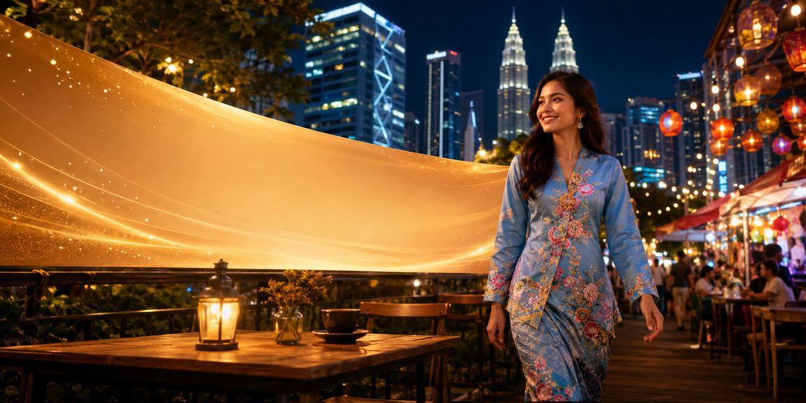 Pengalaman kasino hiburan gaya Malaysia di Kuala Lumpur dengan pakaian baju kurung